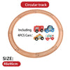 DIY Wooden Train Track & Building Blocks Expansion Set - Educational Toy for Kids