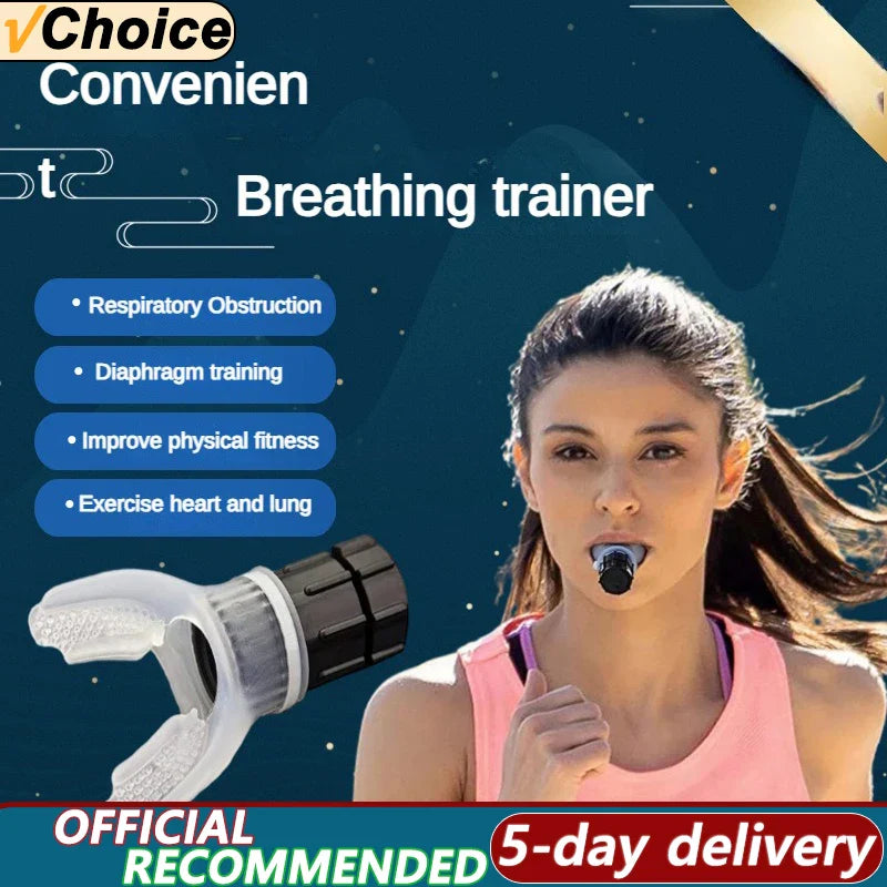 Portable Lung Fitness Exerciser for Breathing - White