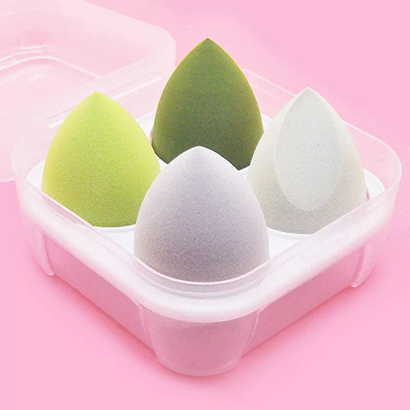 4pcs Versatile Makeup Sponge Powder Puffs: Beauty Essentials