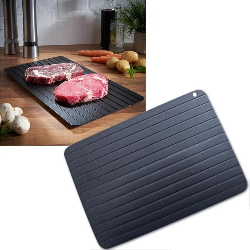 Aluminum Fast Defrost Tray - Quick Thawing Kitchen Board