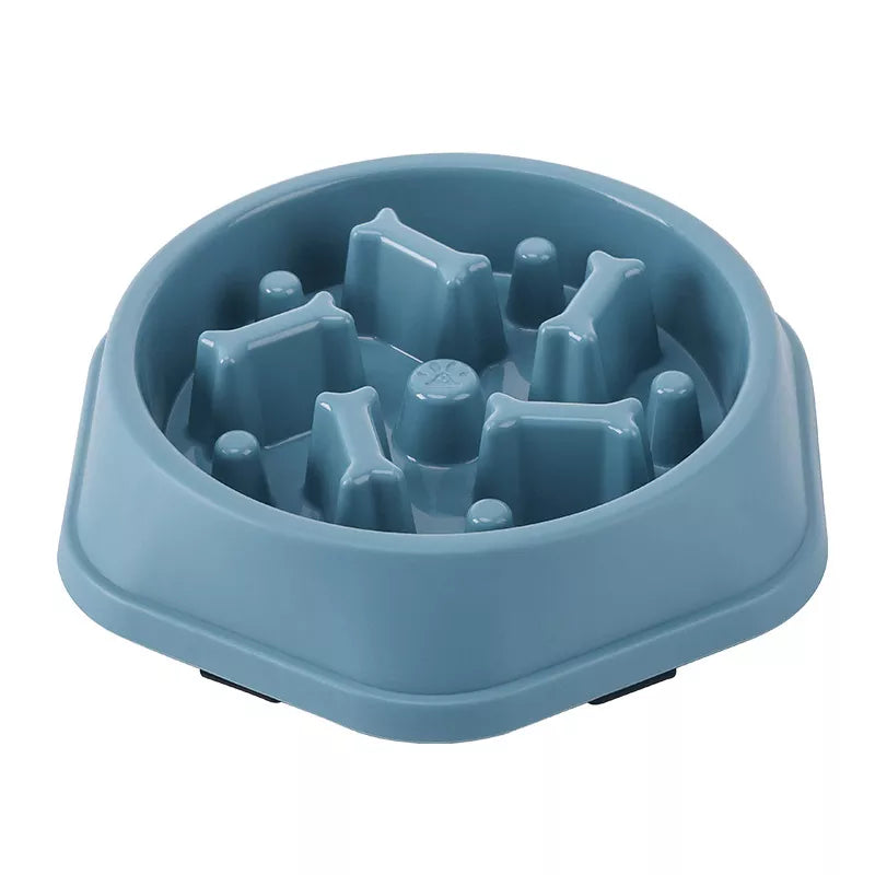 Anti-Choking Slow Food Bowl for Pets - Multiple Colors and Shapes