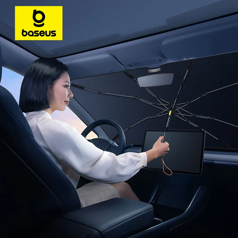 Baseus Foldable Car Windshield Sunshade for Tesla Model 3 Y - 131 x 69mm