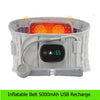 Inflatable Belt with Red Light Heating and Vibration Massage - Waist and Abdomen Pain Relief