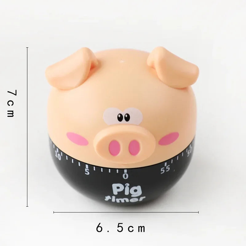 Cartoon Animal Vegetable Shaped Kitchen Timer for Cooking and Baking
