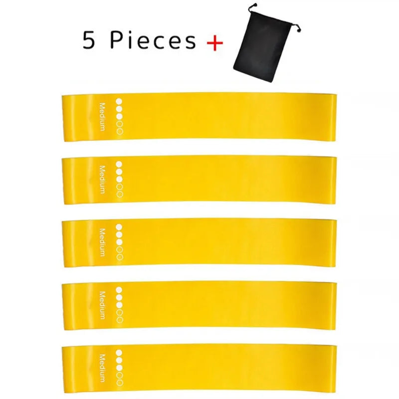 5-Piece Yoga Resistance Rubber Bands Set