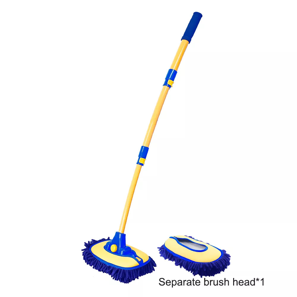Telescopic Long Handle Car Cleaning Brush with Super Absorbent Chenille Bristles