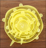 6-Piece Set of Silicone Food Lid Stretch Covers - Kitchen Preservation Tools