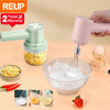 Portable Kitchen Mixer Set - Hand Mixer, Food Processor, and More - A