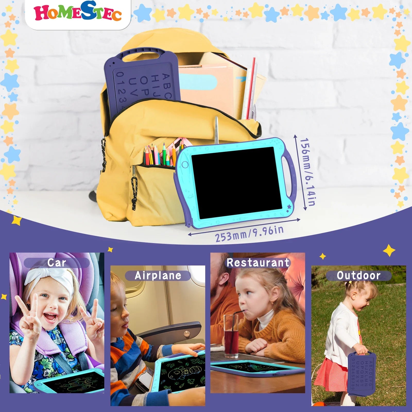 Colored Drawing Tablet for Kids