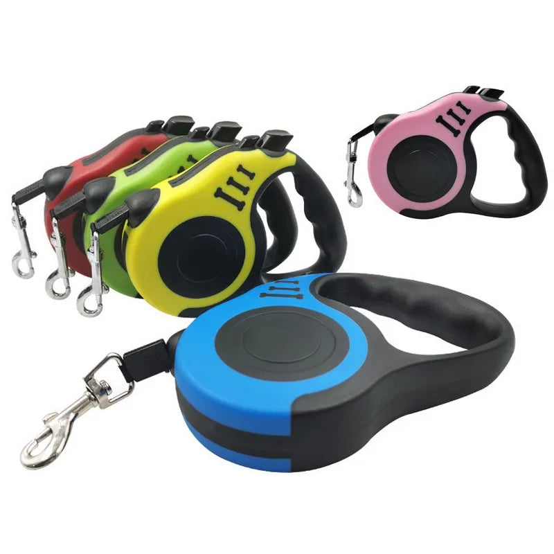 Retractable Dog Leash - 3m/5m Length for All Dog Sizes