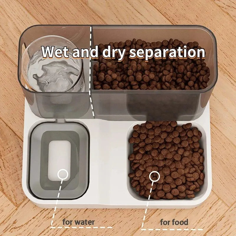 Large Capacity Automatic Pet Food and Water Dispenser