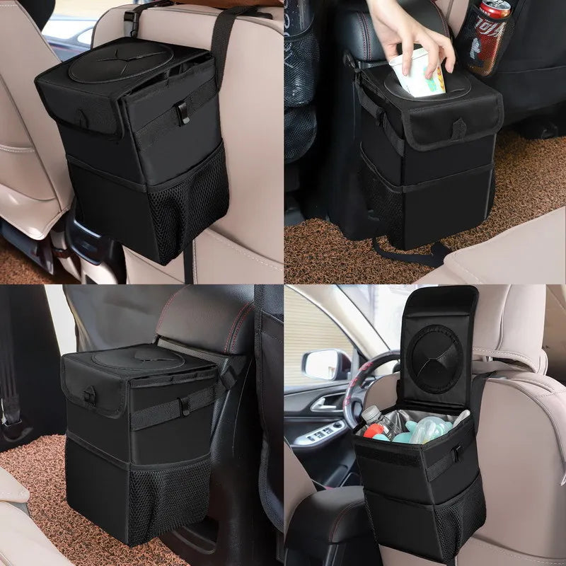 Waterproof Car Trash Can - Portable Organizer for Car Garbage