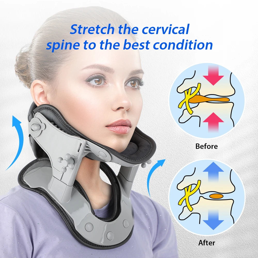 Cervical Neck Correction Kit with Heat Massager