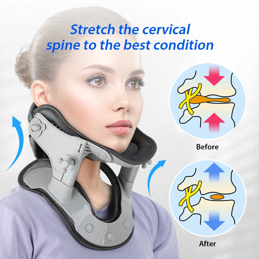 Cervical Neck Correction Kit with Heat Massager