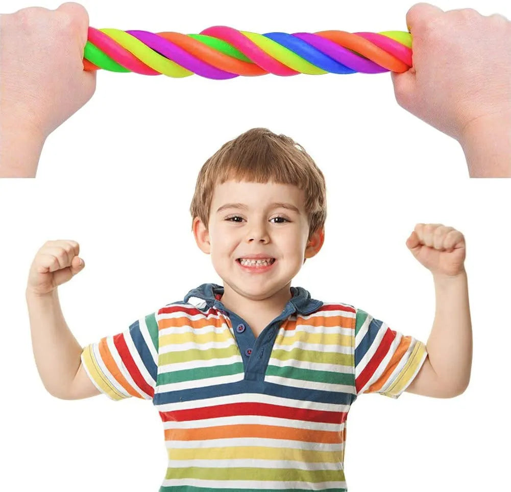 6-Pack Stretchy String Sensory Fidget Toys for Stress Relief
