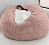 Soft and Warm 180x90cm Fur Bean Bag Bed Cover for Comfortable Living Room Furniture