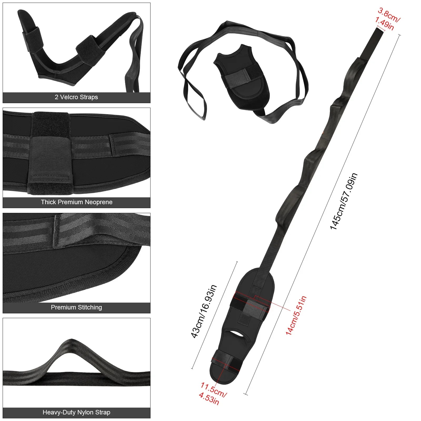 Flexible Yoga Strap Belt for Leg and Foot Stretching