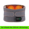 Inflatable Belt with Red Light Heating and Vibration Massage - Waist and Abdomen Pain Relief