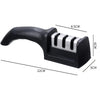 3-Stage Handheld Knife Sharpener - Tungsten / Ceramic Course / Ceramic Fine