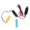 4 AAA Dummy Battery Adapter with USB Power Supply Cable