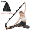 Flexible Yoga Strap Belt for Leg and Foot Stretching - Black