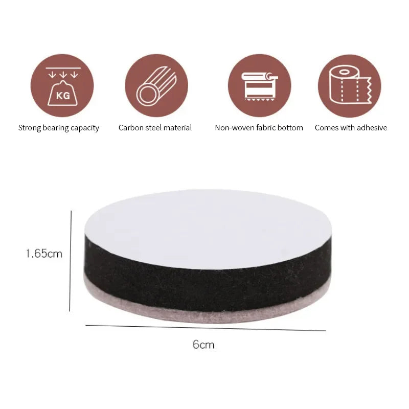 Self-Adhesive Chair Leg Pads for Furniture Floor Protection