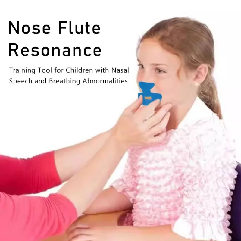 Portable Kid's Nose Exercise Flute for Speech Clarity