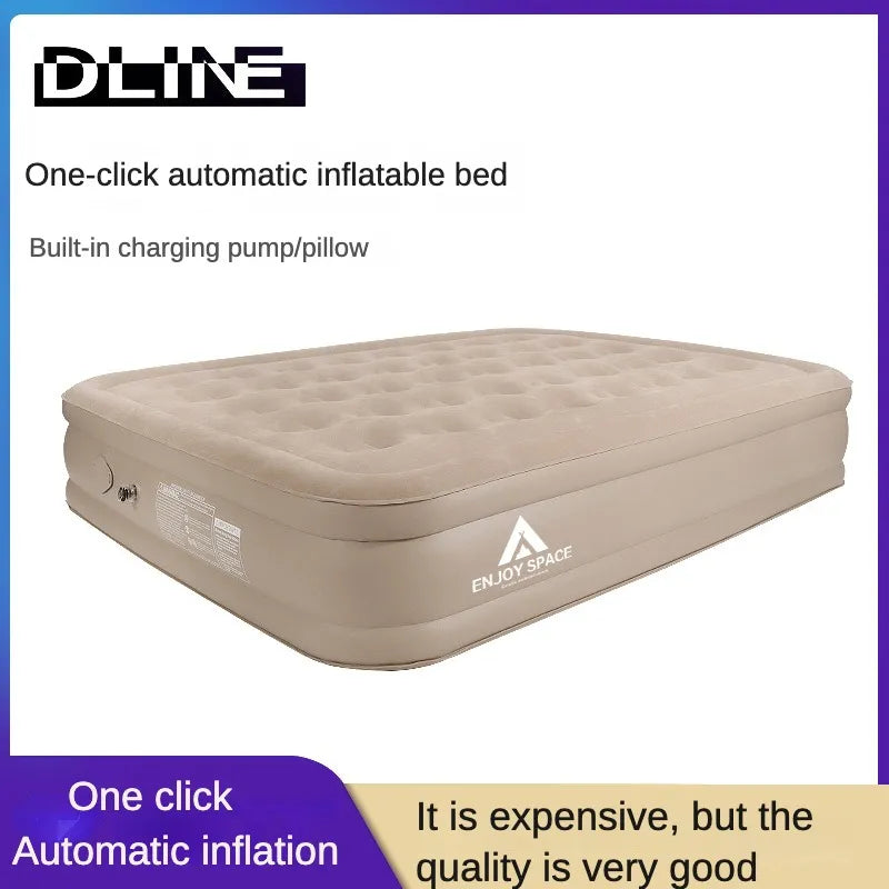 Inflatable Mattress with Built-in Electric Pump for Camping