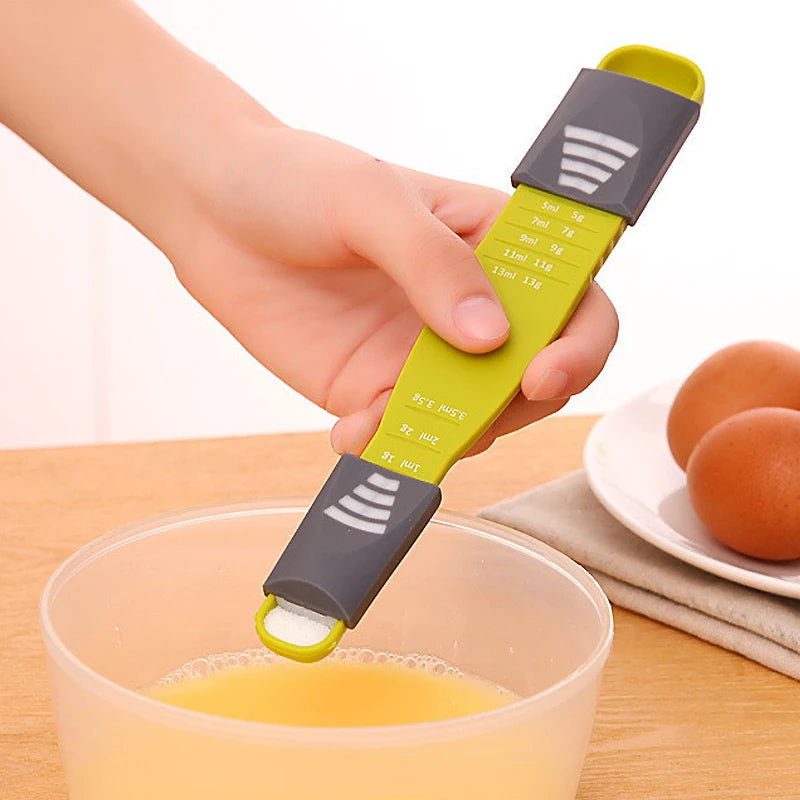 Adjustable Kitchen Scales and Measuring Spoon Set