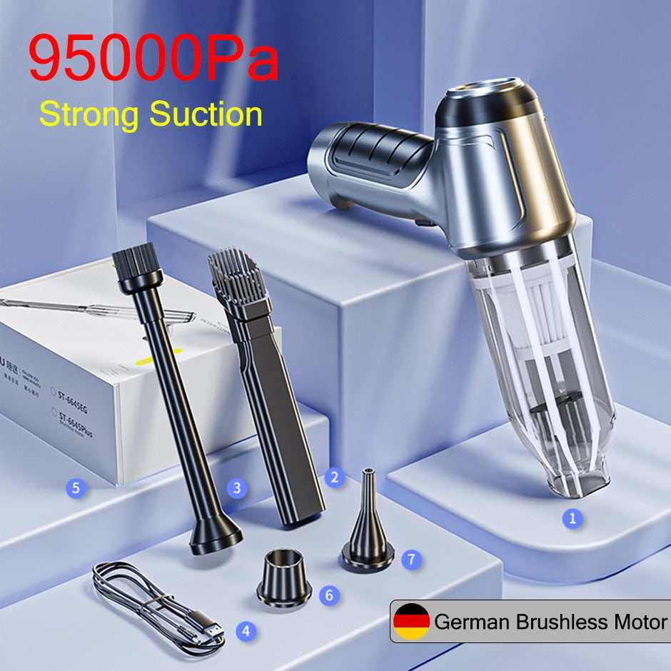 Wireless Car Vacuum Cleaner - Handheld Mini Portable