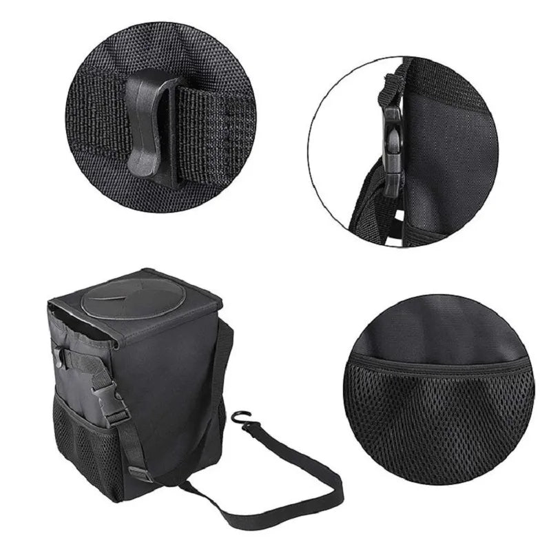 Waterproof Car Trash Can - Portable Organizer for Car Garbage