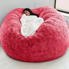 Soft and Warm 180x90cm Fur Bean Bag Bed Cover for Comfortable Living Room Furniture