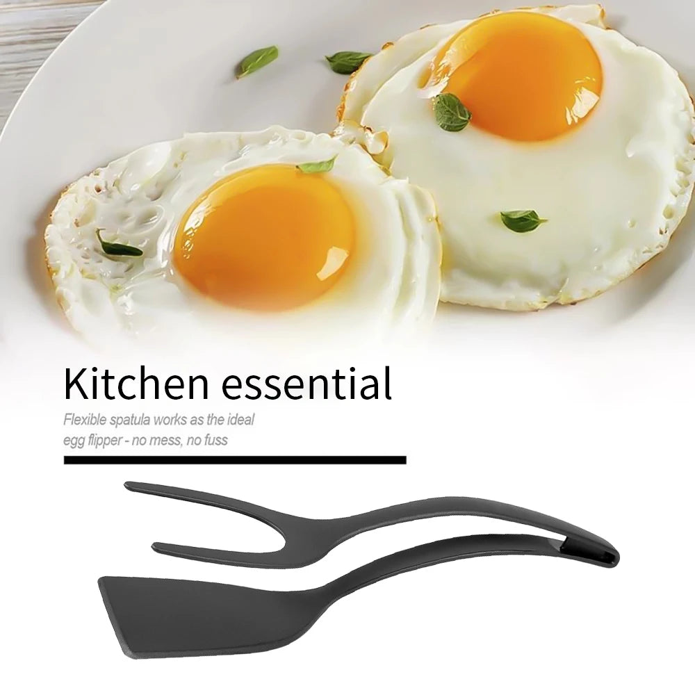 2-In-1 Grip Flip Tongs for Cooking Eggs and More
