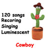 Dancing Cactus Talking Toy - Singing, Recording, and Interactive Plush Gift