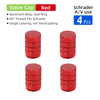 Aluminum Alloy Schrader Valve Dust Cover for Vehicles and Bikes