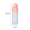 Load image into Gallery viewer, 800ML Motivational Sports Water Bottle with Time Marker