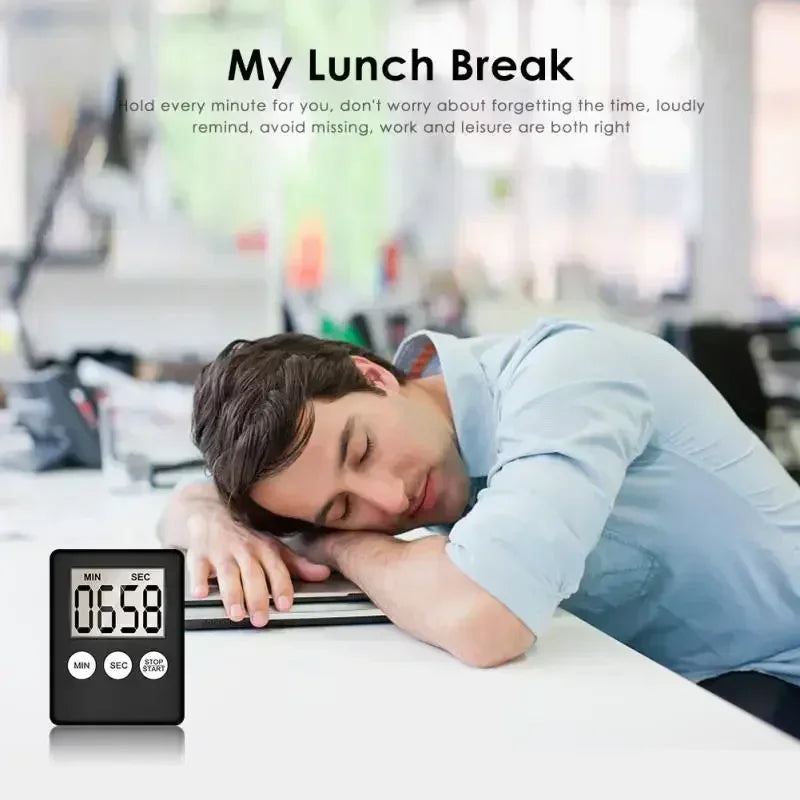 Magnet Kitchen Cooking Timer with LCD Digital Screen