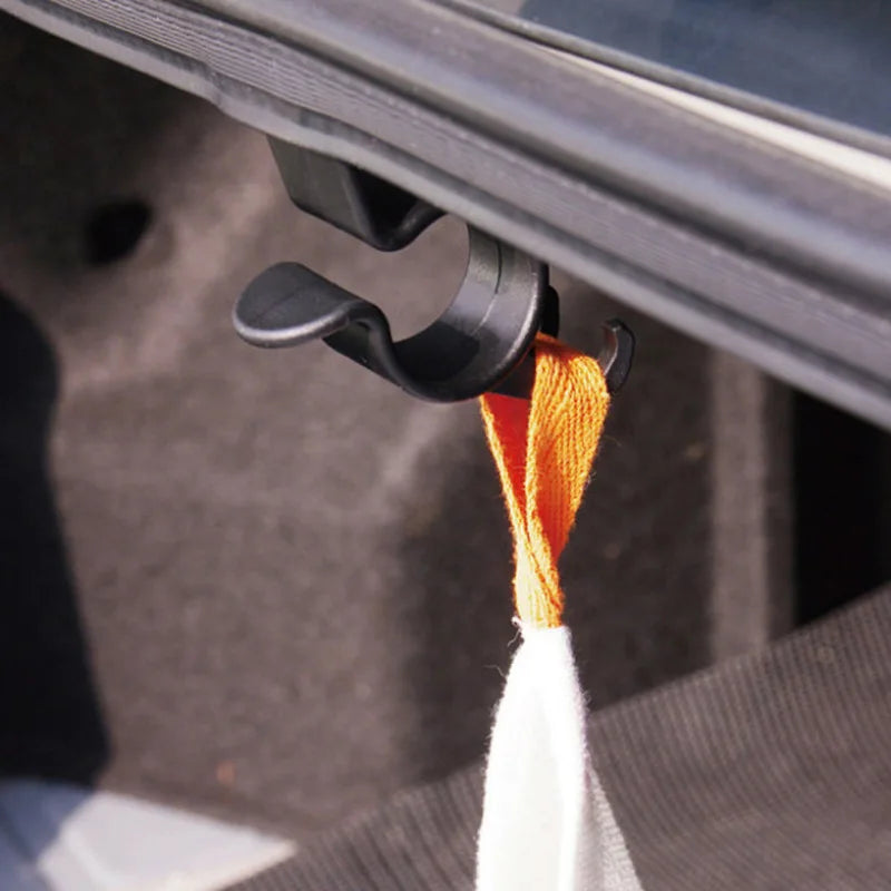 2-Pack Car Trunk Hooks for Umbrellas, Towels, and More