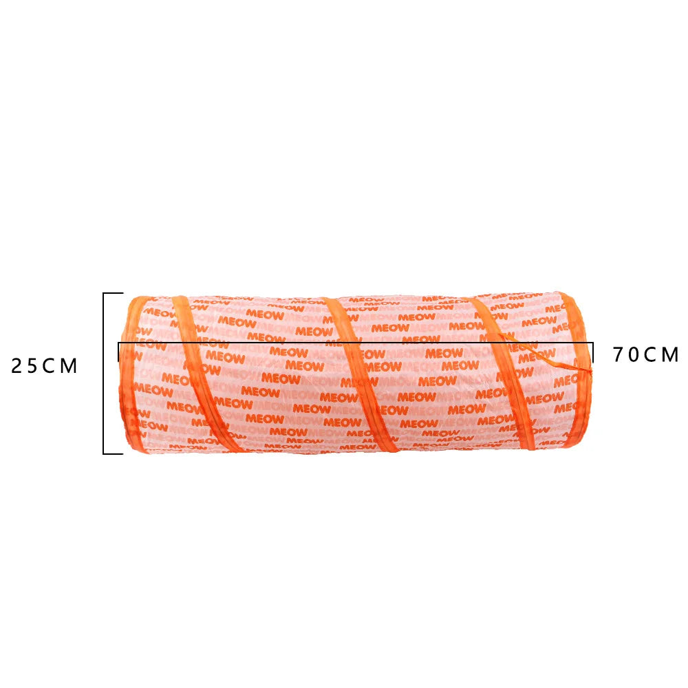 Kitty Tunnel Tube Pet Toy with Peek Hole