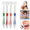 Ultrafine 3-Sided Adult Toothbrush for Oral Care - Yellow