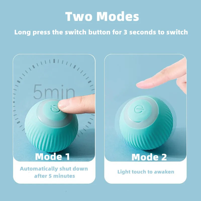 Interactive Electric Cat Ball Toy for Indoor Play