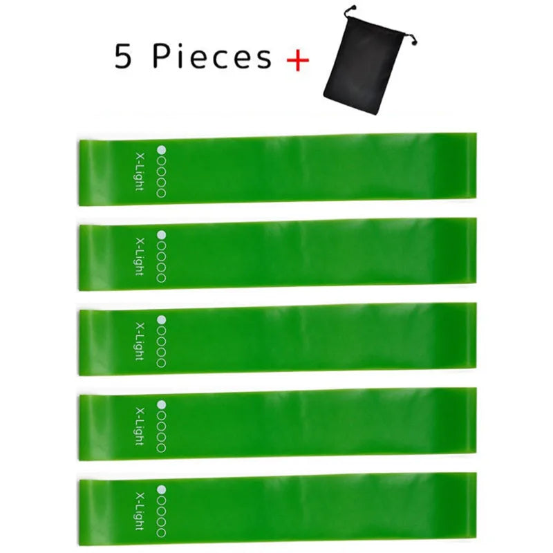5-Piece Yoga Resistance Rubber Bands Set