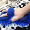 Blue Microfiber Chenille Car Wash Sponge for Cleaning and Care