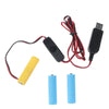 4 AAA Dummy Battery Adapter with USB Power Supply Cable