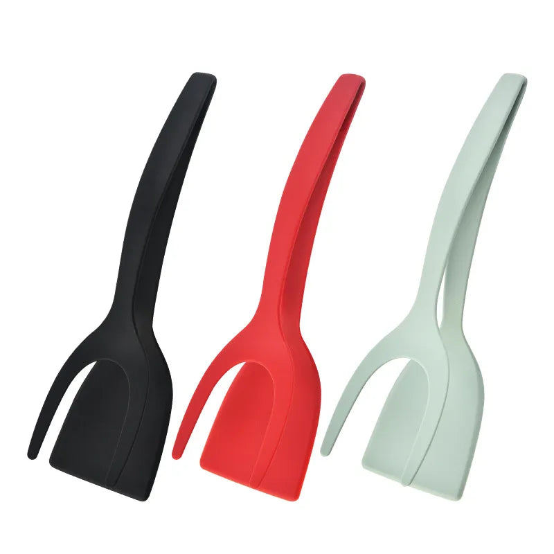 2-In-1 Grip Flip Tongs for Cooking Eggs and More
