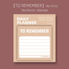 Weekly Daily Planner Sticky Notes