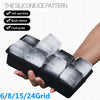 Large Silicone Ice Cube Tray with Multiple Grids