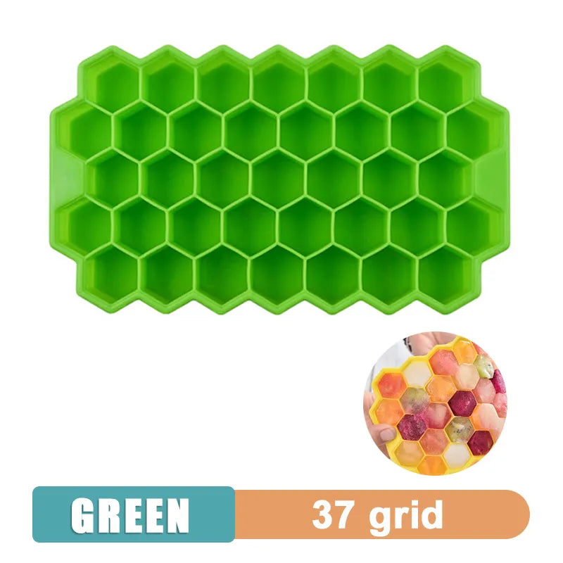 Large Silicone Ice Cube Tray with Multiple Grids