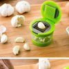 Multi-Functional Plastic Garlic Mud Press for Slicing, Dicing, and Storage