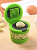Multi-Functional Plastic Garlic Mud Press for Slicing, Dicing, and Storage